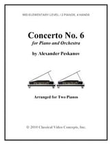 Concerto No.6 for Piano and Orchestra piano sheet music cover